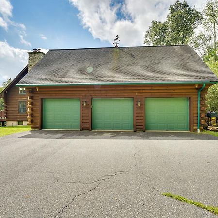 Luxury Log Cabin With Ev Charger And Mtn Views! Blairstown Exterior foto