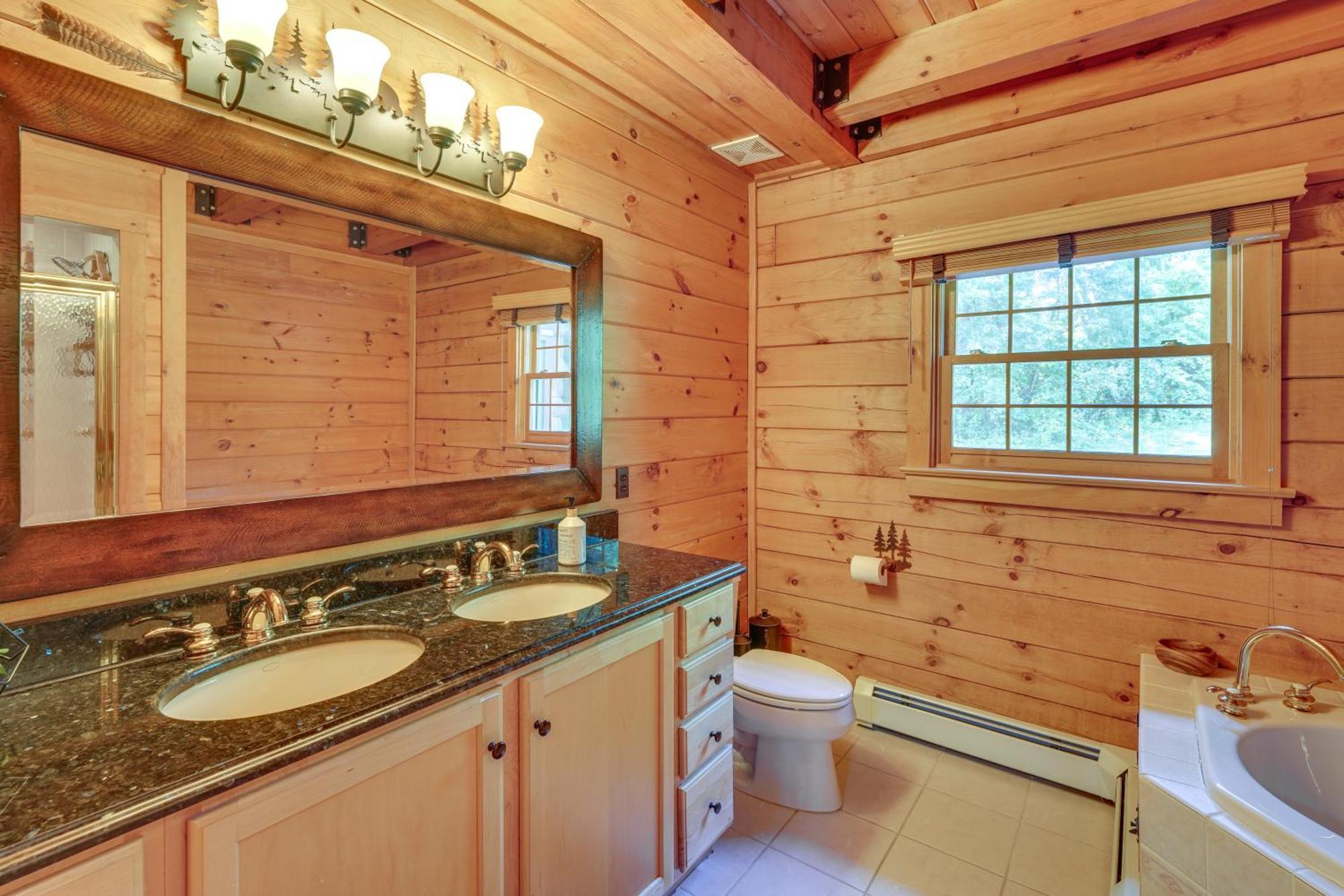 Luxury Log Cabin With Ev Charger And Mtn Views! Blairstown Exterior foto