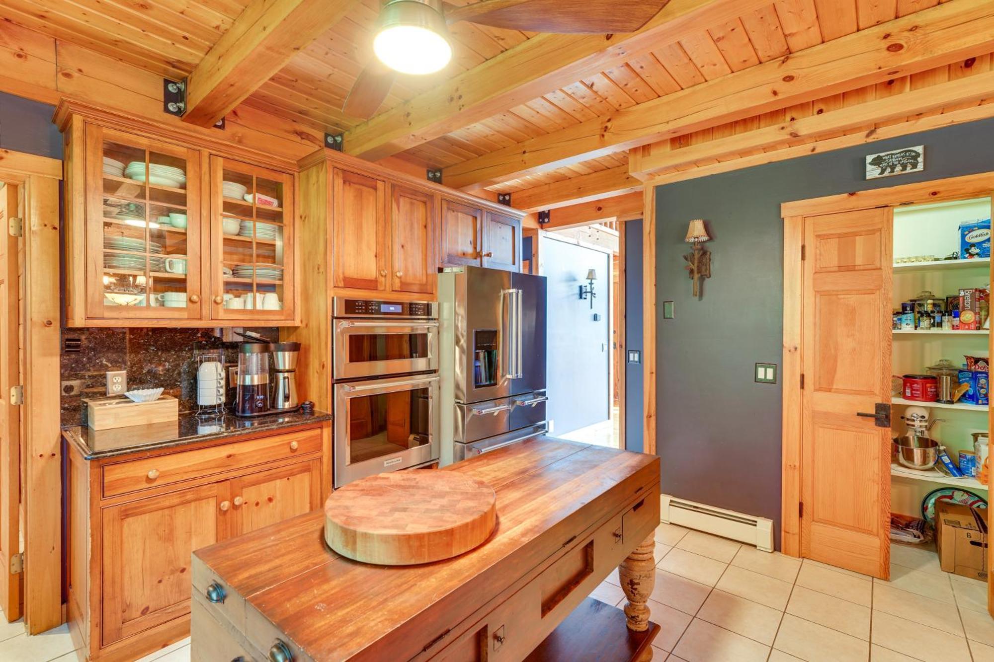 Luxury Log Cabin With Ev Charger And Mtn Views! Blairstown Exterior foto