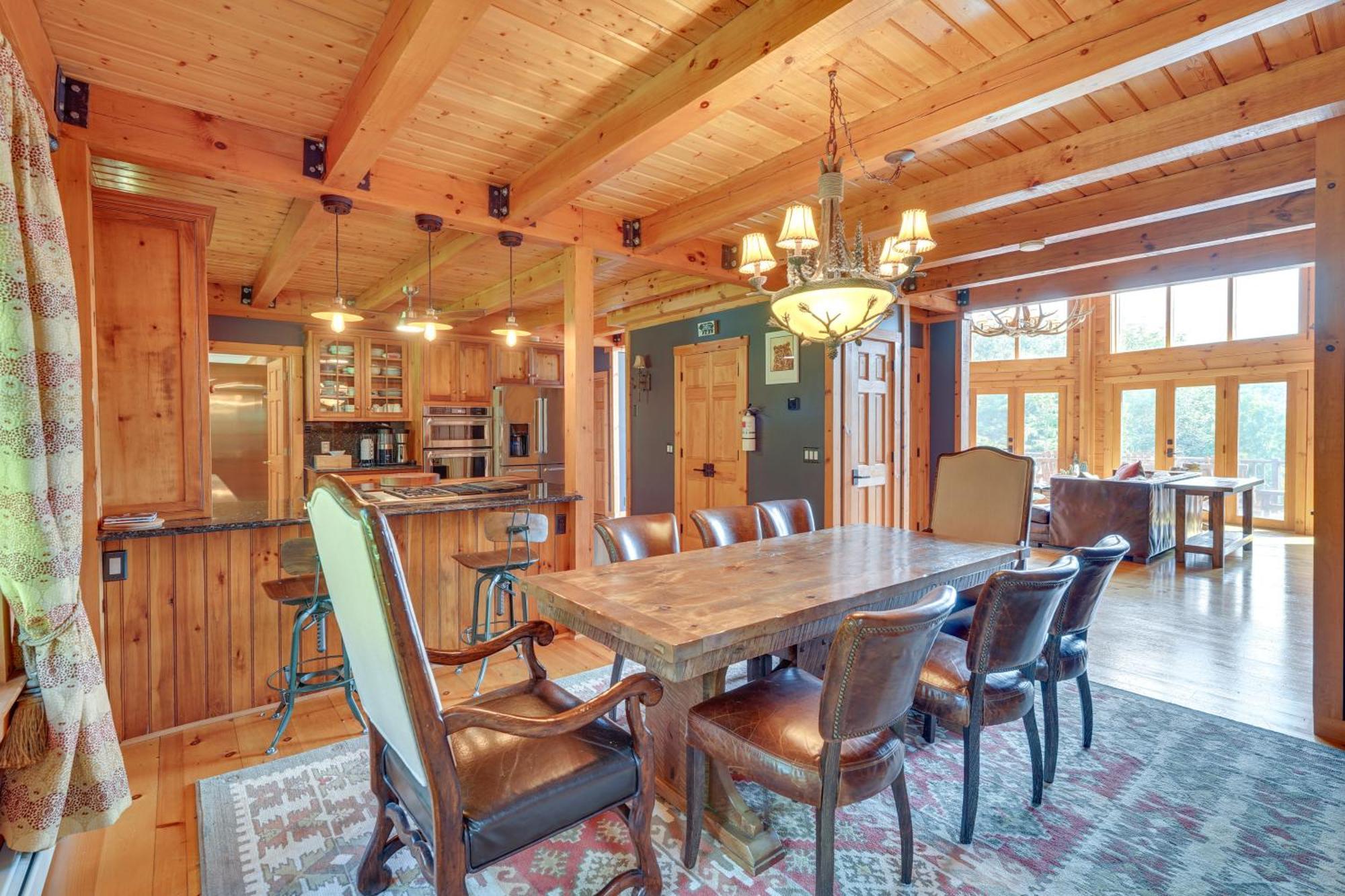 Luxury Log Cabin With Ev Charger And Mtn Views! Blairstown Exterior foto