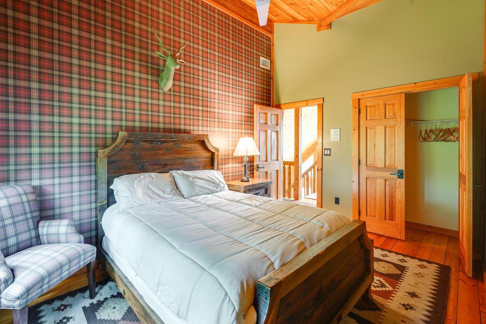 Luxury Log Cabin With Ev Charger And Mtn Views! Blairstown Exterior foto